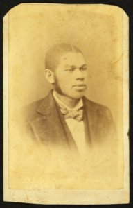 Half-length portrait of an African American man, facing left LCCN2010647834