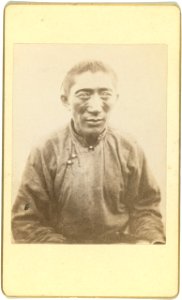 Half-length portrait of man, seated, facing front LCCN99615627 photo
