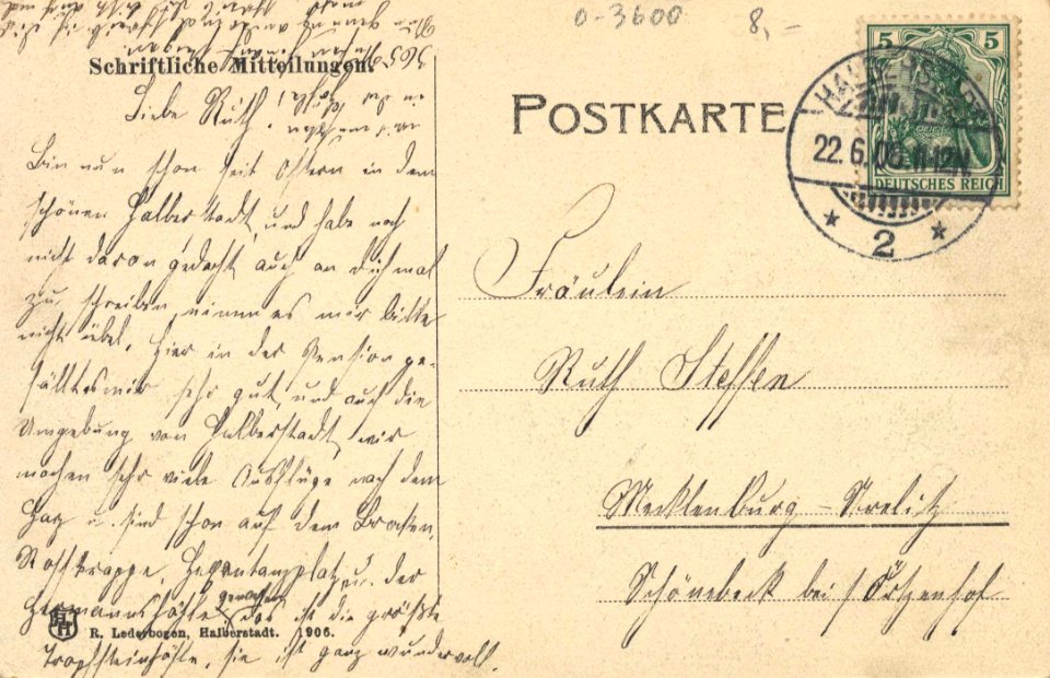 Halberstadt, Sachsen-Anhalt - Domplatz mit Liebfrauenkirche und Kriegerdenkmal (back) (Zeno Ansichtskarten)