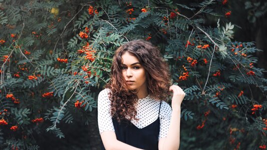 Fashion flowers girl