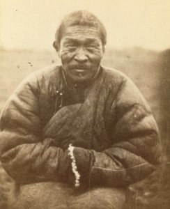 Half-length portrait of man, seated, facing front LCCN99615642 (cropped) photo
