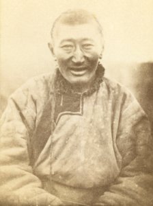 Half-length portrait of man, seated, facing front LCCN99615626 (cropped) photo