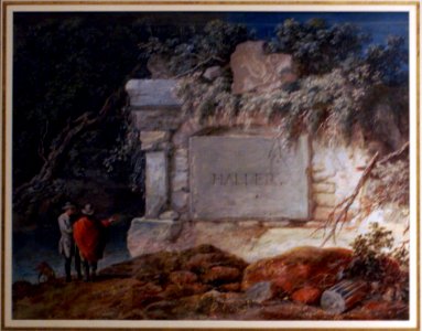 Haller grave painting by Gessner