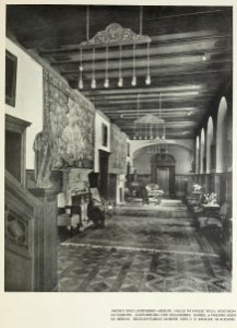 Halle im Haus Wilhelm Wertheim in Dahlem, 1911