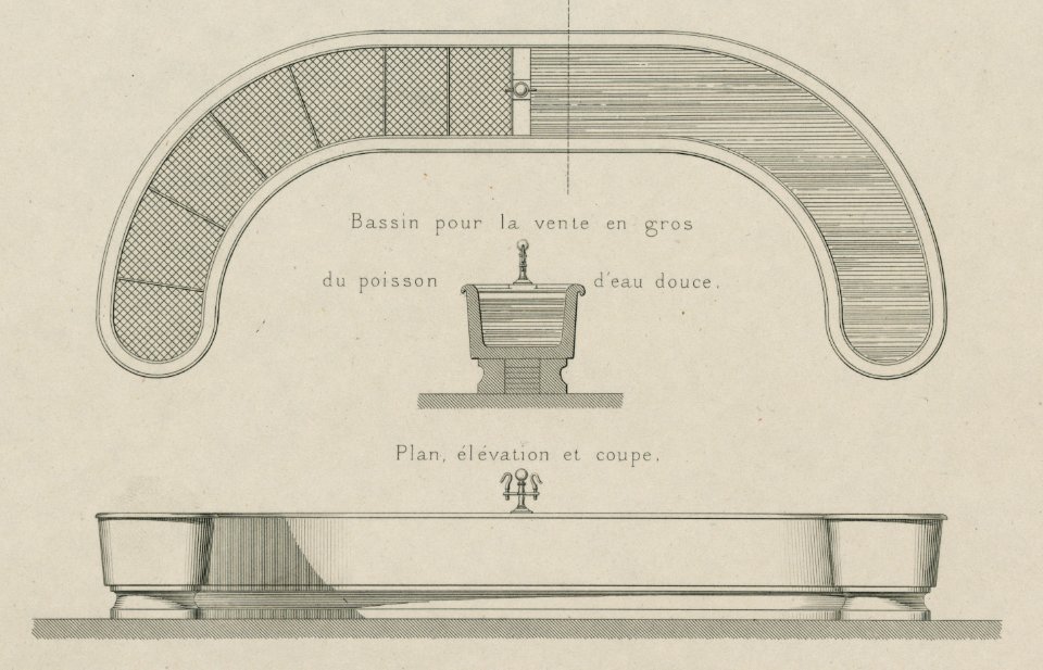 Halles centrales de Paris - aménagements du rez-du-chaussée