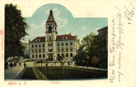 Halle (Saale), Sachsen-Anhalt - Postamt (Zeno Ansichtskarten)