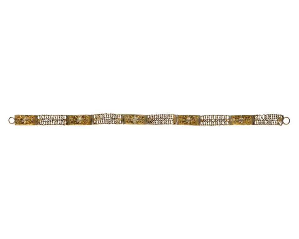 Halsband av förgyllt silver, 1500-tal - Hallwylska museet - 110537