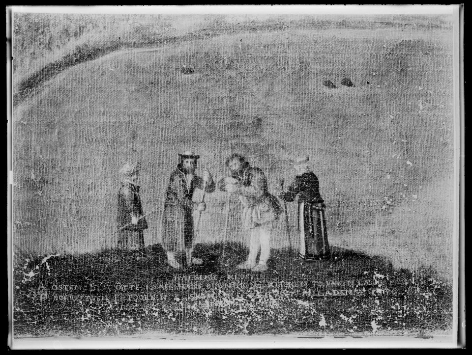 Halsnöy kloster nära Bergen, Norge. Oljemålning på duk - Skoklosters slott - 25945