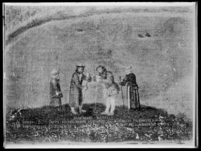 Halsnöy kloster nära Bergen, Norge. Oljemålning på duk - Skoklosters slott - 25945