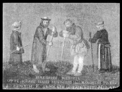 Halsnöy kloster nära Bergen, Norge. Oljemålning på duk - Skoklosters slott - 43051