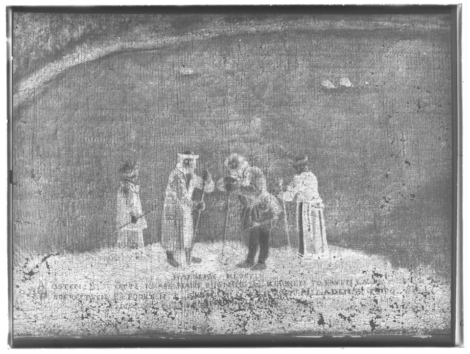 Halsnöy kloster nära Bergen, Norge. Oljemålning på duk - Skoklosters slott - 25945-negative