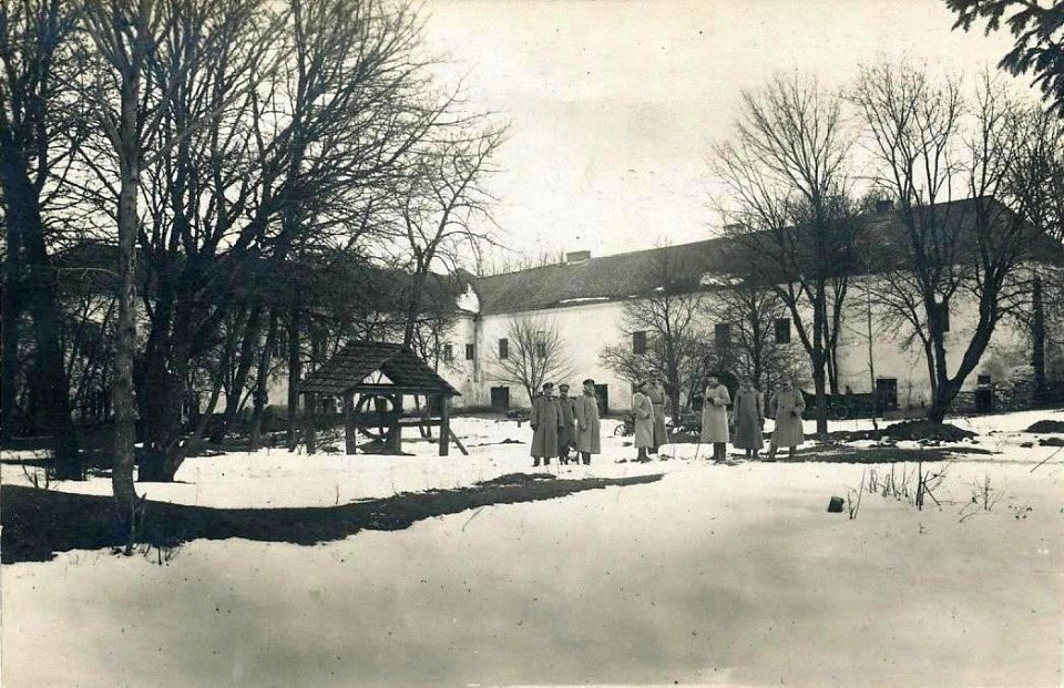 Halšanski zamak. Гальшанскі замак (02.1916) (2)