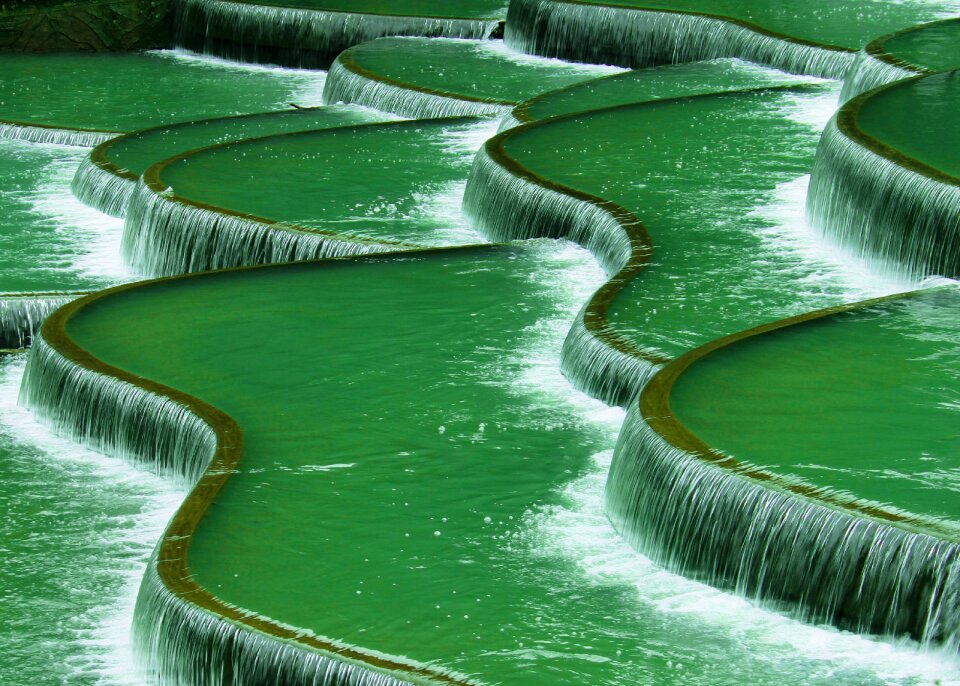 Water spring the scenery