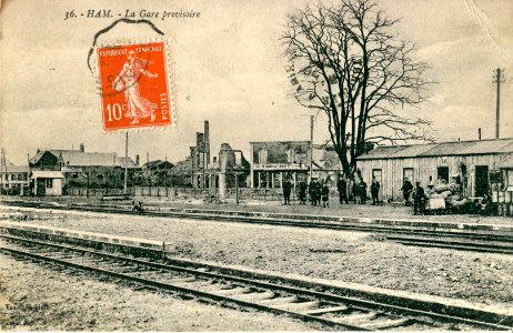 HAM - La gare provisoire