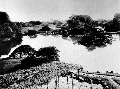 Hama-rikyu garden, lake view