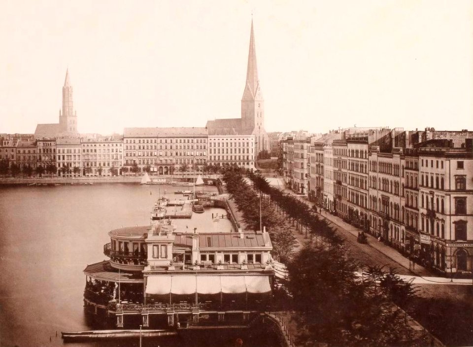 Hamburg 1891-1893, Strumper & Co, S. 33 Alsterdamm und Jungfernstieg