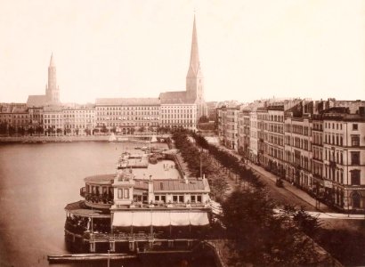 Hamburg 1891-1893, Strumper & Co, S. 33 Alsterdamm und Jungfernstieg