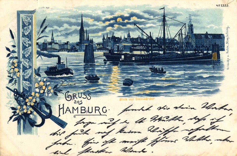 Hamburg, Hamburg - Blick von Steinwärder (Zeno Ansichtskarten)