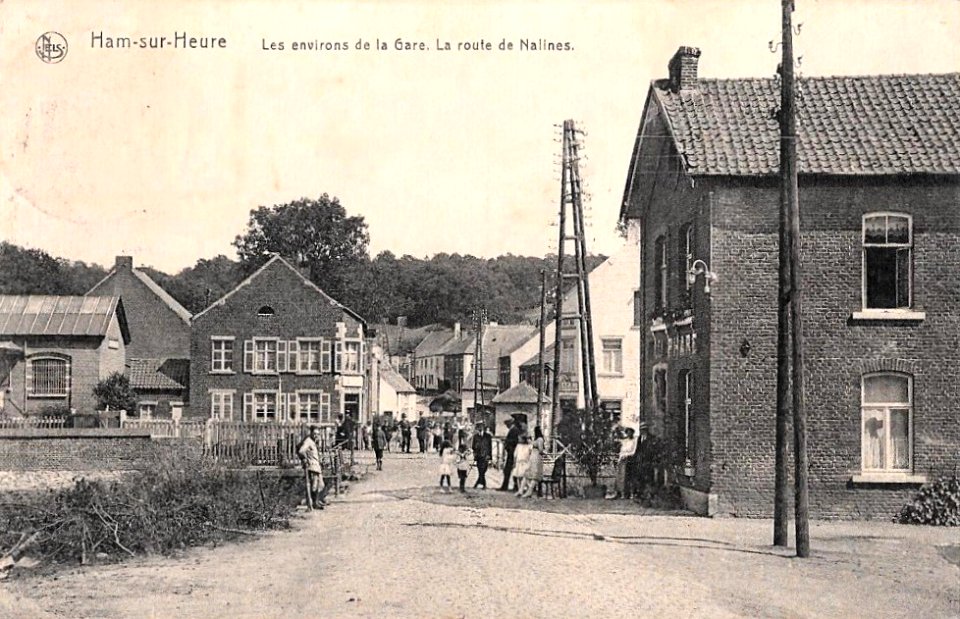 Ham-sur-Heure - Avant 1920 - Les environs de la gare et l'actuel chemin du Hameau