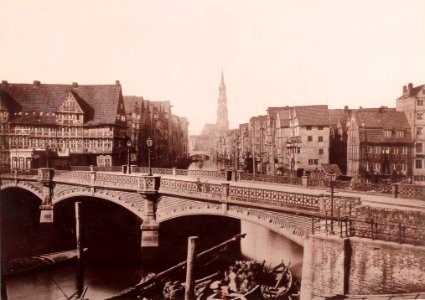 Hamburg 1891-1893, Strumper & Co, S. 23 Die Wandrahmsbrücke