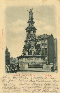 Hamburg, Hamburg - Hansabrunnen (St. Georg) (Zeno Ansichtskarten)