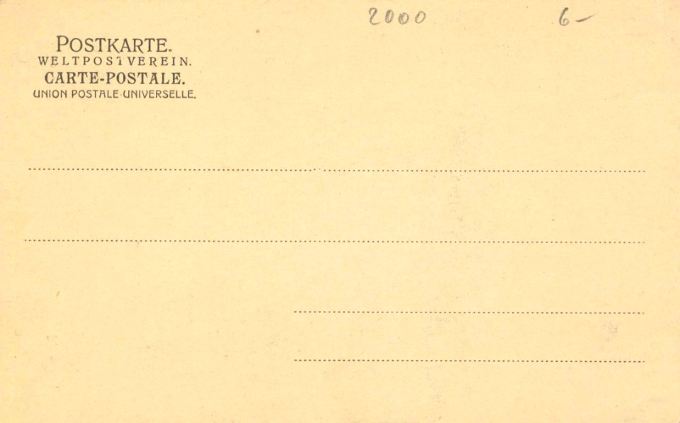Hamburg, Hamburg - Straßenansicht mit Kirchturm (back) (Zeno Ansichtskarten)