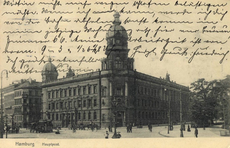 Hamburg, Hamburg - Postamt (2) (Zeno Ansichtskarten)