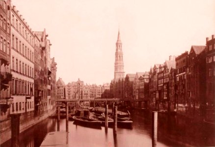 Hamburg 1891-1893, Strumper & Co, S. 22 Die Reimersbrücke und St. Catharinen Kirche