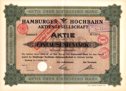 Hamburger Hochbahn 1911 photo