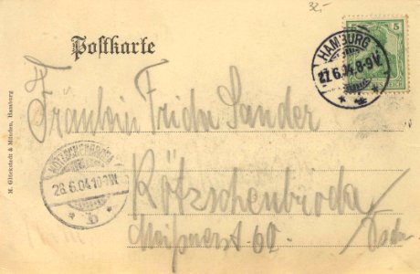 Hamburg, Hamburg - Moorburger Hof (back) (Zeno Ansichtskarten)