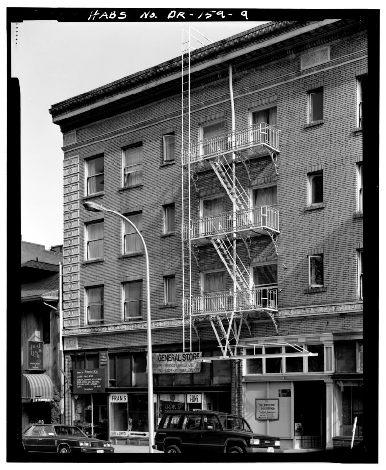 Hamilton Hotel - fire escape - Portland Oregon