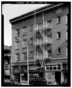 Hamilton Hotel - fire escape - Portland Oregon
