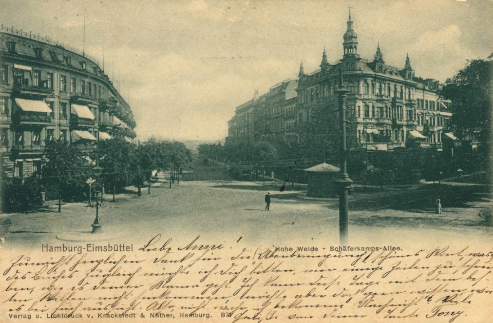 Hamburg, Hamburg - Hohe Welde, Schäferkampsallee (Zeno Ansichtskarten)