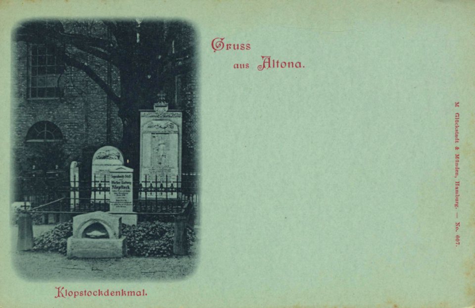 Hamburg, Hamburg - Klopstockdenkmal (Zeno Ansichtskarten)