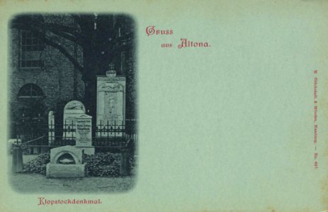 Hamburg, Hamburg - Klopstockdenkmal (Zeno Ansichtskarten)