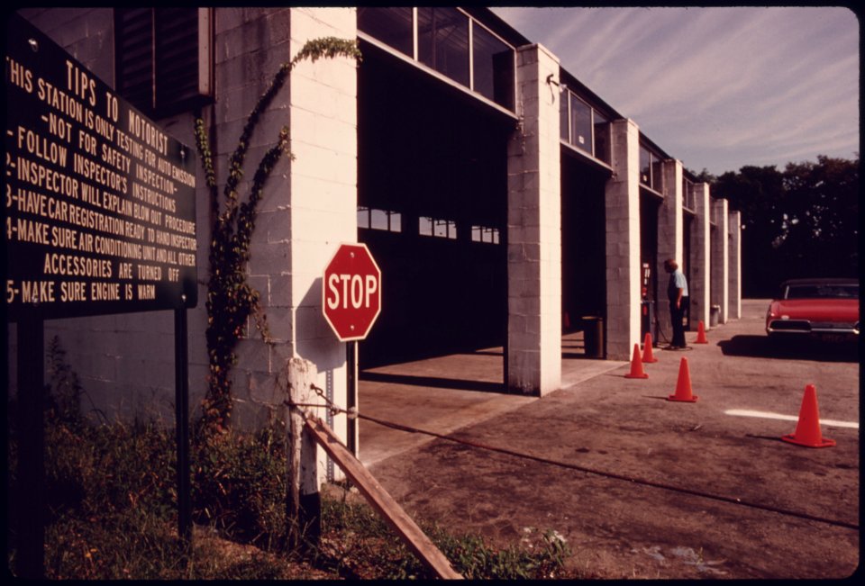 Hamilton County Auto Emission Inspection Station in the Village of Newtown, Ohio...08-1975 (4266516260)