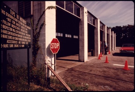 Hamilton County Auto Emission Inspection Station in the Village of Newtown, Ohio...08-1975 (4266516260)