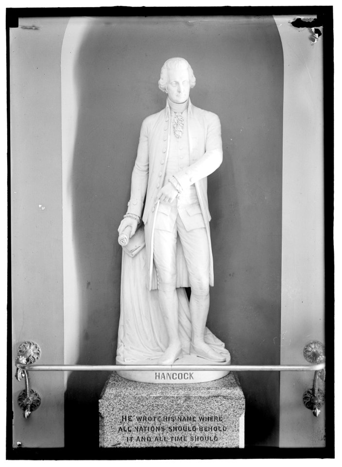 HANCOCK, JOHN. STATUE OF LCCN2016865576
