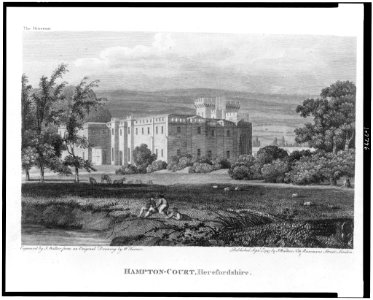Hampton-Court, Herefordshire - Engraved by J. Walker from an original drawing by W. Turner. LCCN93506492
