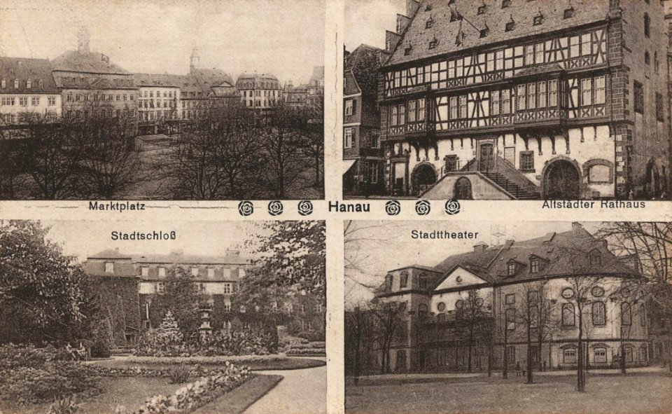 Hanau, Hessen - Marktplatz; Altstädter Rathaus; Stadtschloss (Zeno Ansichtskarten)