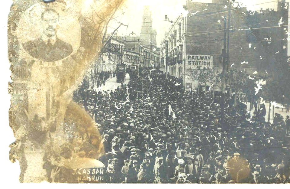 Hamrun Funeral of Antonio, 21 January 1921