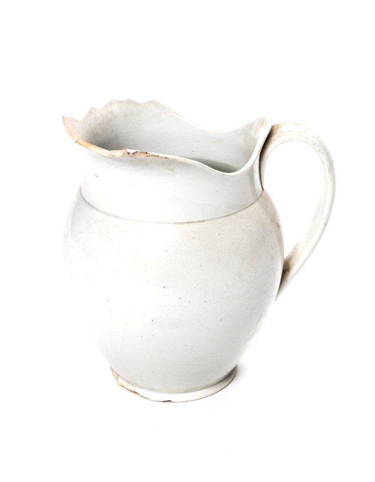 Handkanna av flintporslin, 1830-1850, Rörstrand - Skoklosters slott - 108387