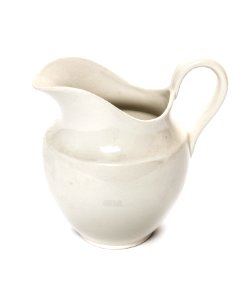 Handkanna av vitglaserat flintporslin, 1800-talet - Skoklosters slott - 108389