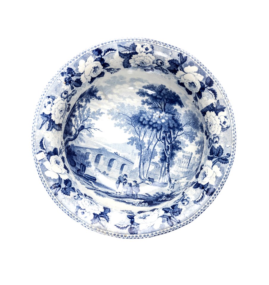 Handfat av flintporslin, Rörstrand 1820-1840 - Skoklosters slott - 108378