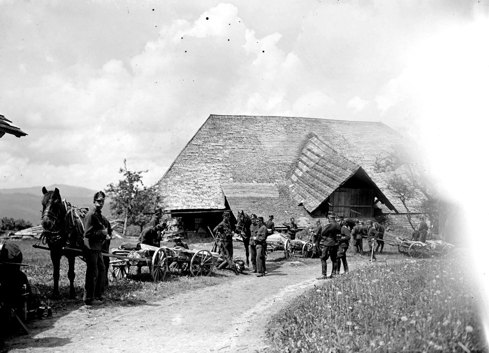 Handwagen für den Transport von Maschinengewehren - CH-BAR - 3238693