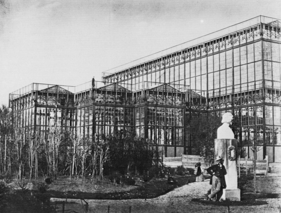 Hanfstaengl, Franz - Der Glaspalast im Rohbau (2) (Zeno Fotografie)