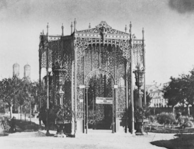 Hanfstaengl, Franz - Gußeiserner Pavillon der Fürst Salm'schen Eisengießerei Wien (Zeno Fotografie)