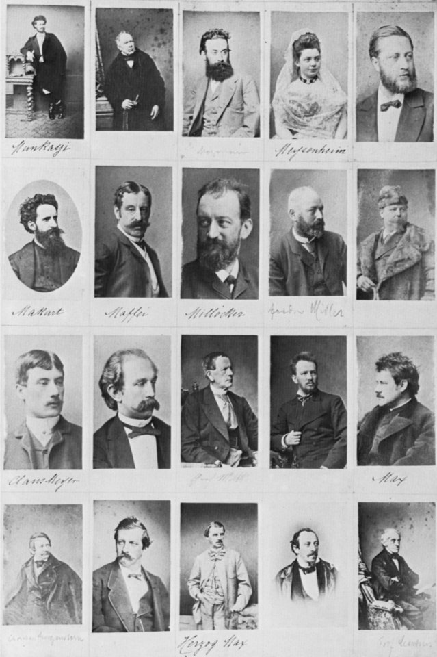 Hanfstaengl, Franz - Seite eines Albums das als Musterbuch auflag (Zeno Fotografie)