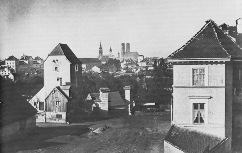 Hanfstaengl, Franz - Blick vom Gasteig auf München (Zeno Fotografie)