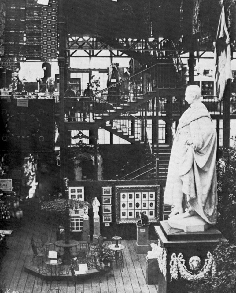 Hanfstaengl, Franz - Hanfstaengels Ausstellungsstand im Glaspalast (Zeno Fotografie)